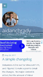 Mobile Screenshot of aidancbrady.com