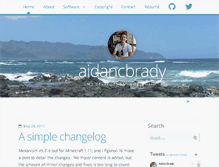 Tablet Screenshot of aidancbrady.com